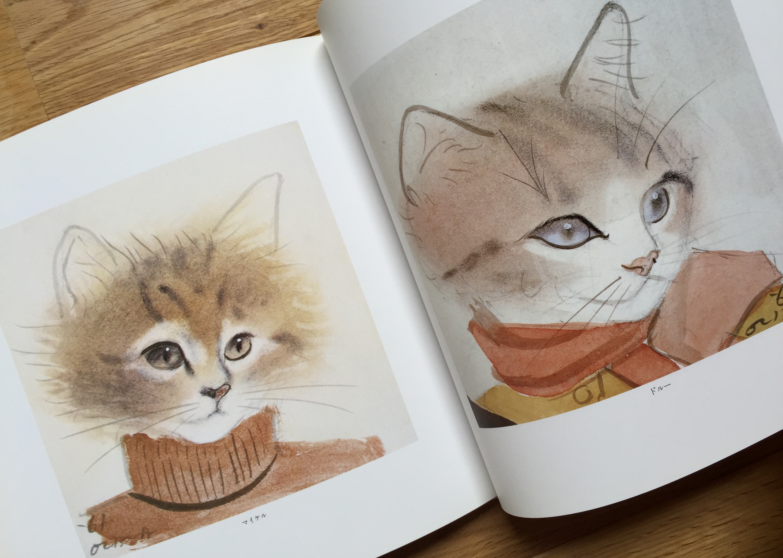 猫の画家 小沢良吉豆絵展から ポスター貼りのジョン - 絵画