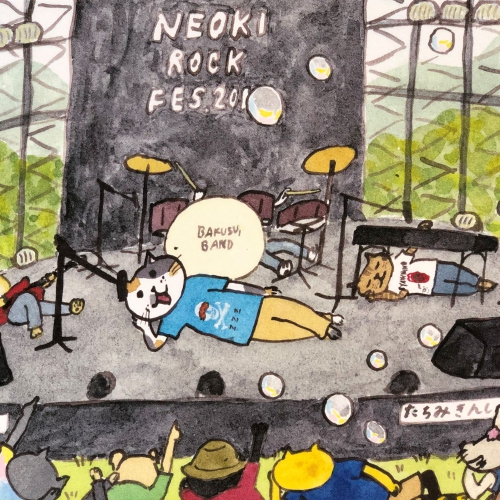 出口かずみポストカード「NEOKI ROCK FES」