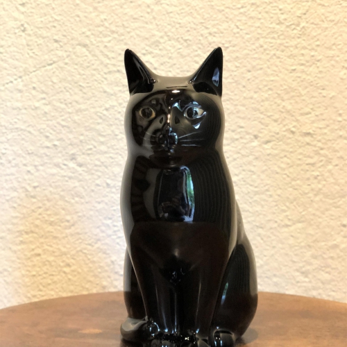 Quail Ceramics社　フィギュア（黒猫　Lucky）