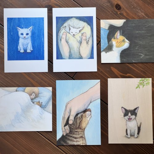 猫野ぺすかポストカード「11月の猫」（6種類）