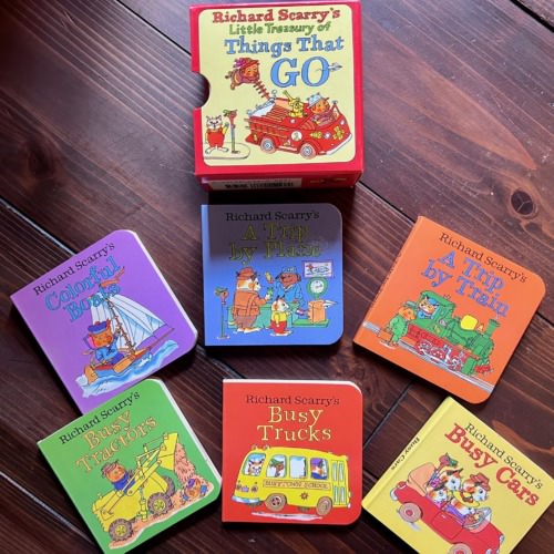 Richard Scarry’s Little Treasury of Things that Go: 6 Vol. Boxed Set（英語）