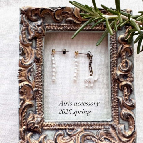 Airis　天然石ピアス　『bon clair』