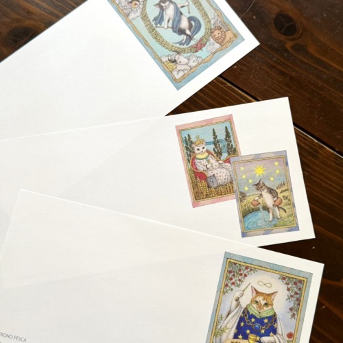 猫野ぺすか　心をケアする猫タロット占い　一筆箋