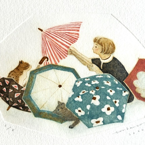 bonhancoシート作品「傘を干す」