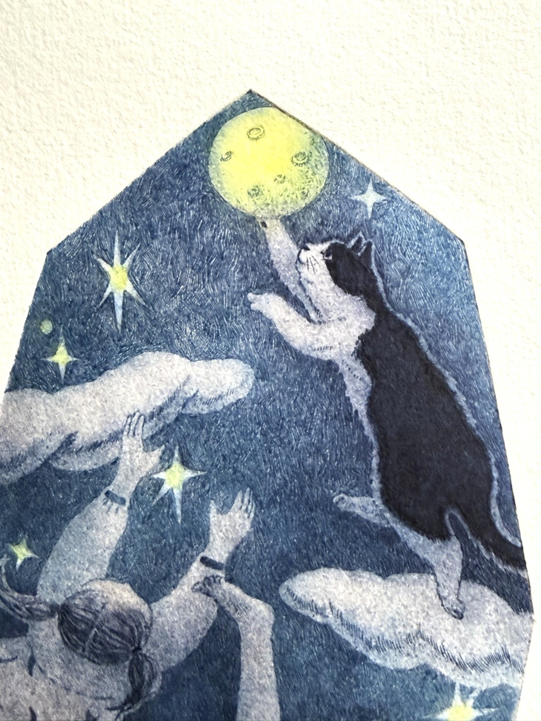 bonhancoシート作品「Catch the Moon」 | 猫本専門書店 書肆 吾輩堂