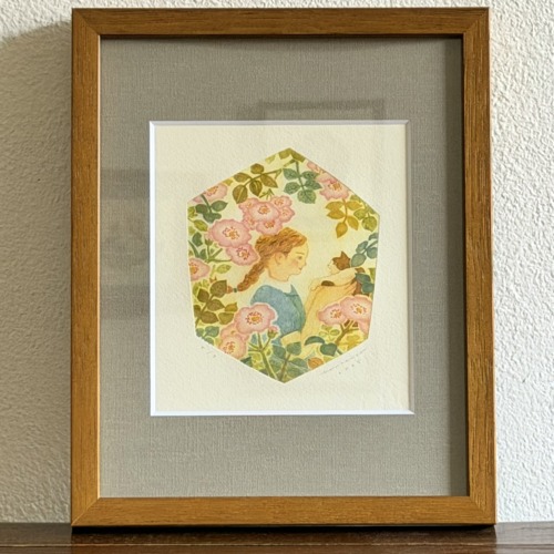 bonhanco額装作品「花の中で」